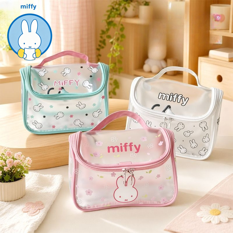 Beauty Makeup Edit - Kawaii Miffy Transparente Kosmetiktasche für Mädchen