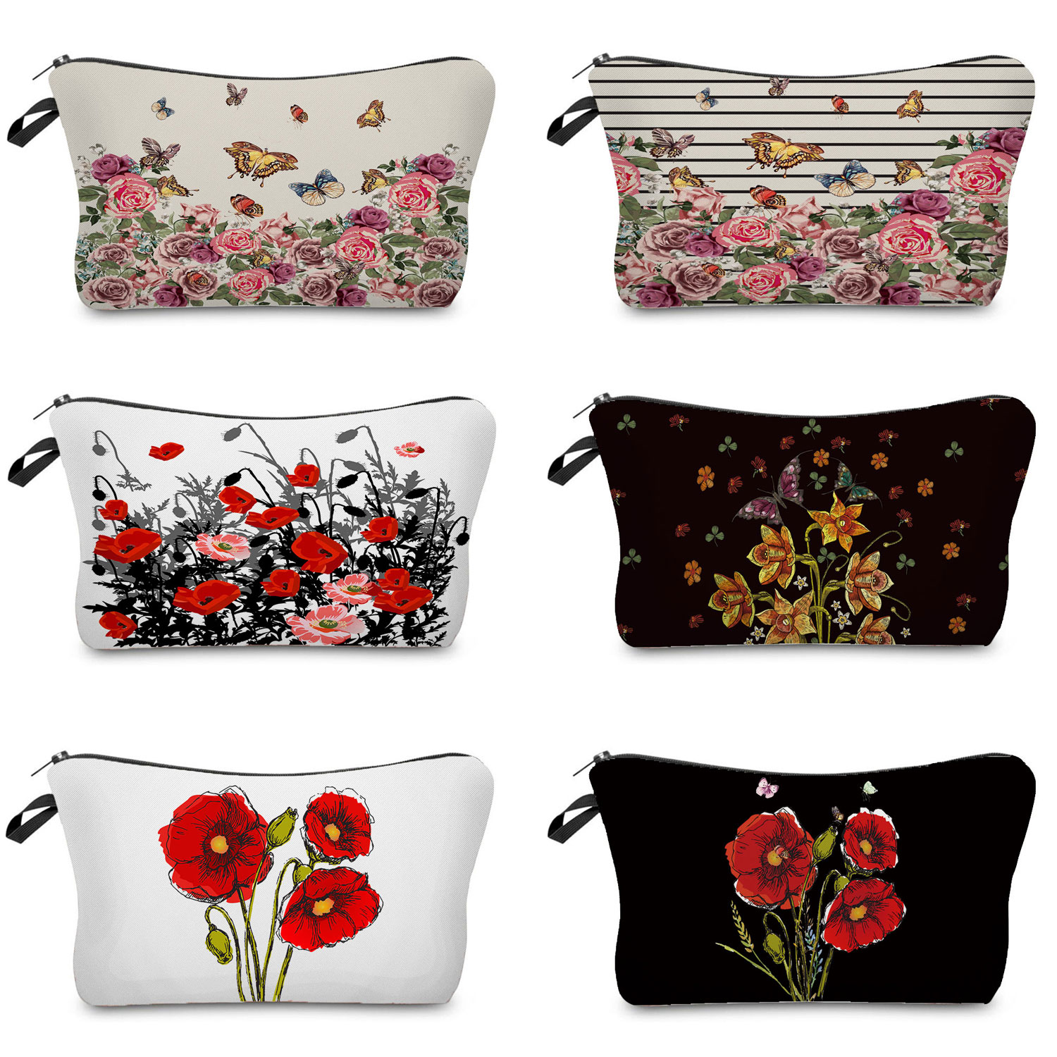 Beauty Makeup Drawing - Schönheit Blume Kosmetik Tasche Für Frauen