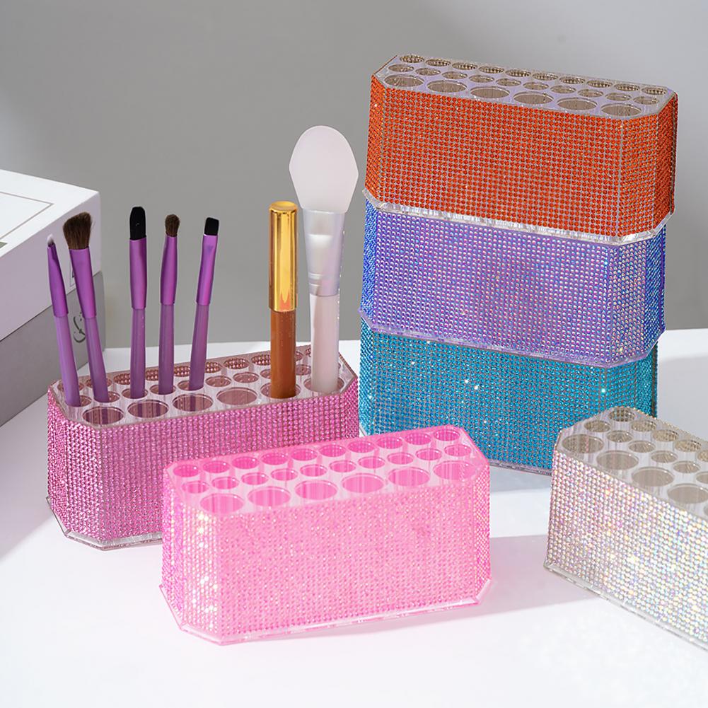 Beauty Makeup Drawing - Pinsel-Organizer, Acryl-Make-up-Pinsel, Nagel-Werkzeughalter, Ständer mit 26
