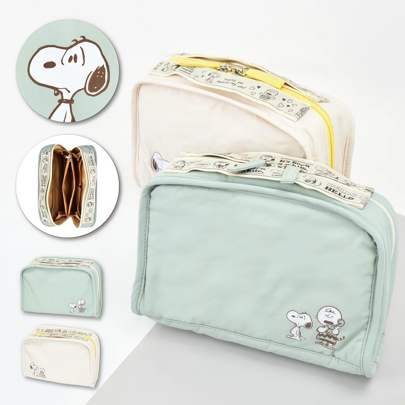 Beauty Makeup Edit - Niedliche Snoopy Cartoon Mehrschichtige Kosmetiktasche Japanische