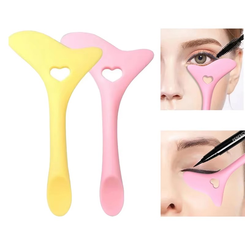 Beauty Makeup Drawing - 1-3 Stück Silikon-Eyeliner-Make-up-Schablonen, Flügelspitzen, Mascara-Zeichnung, Lippenstift-Hilfe,