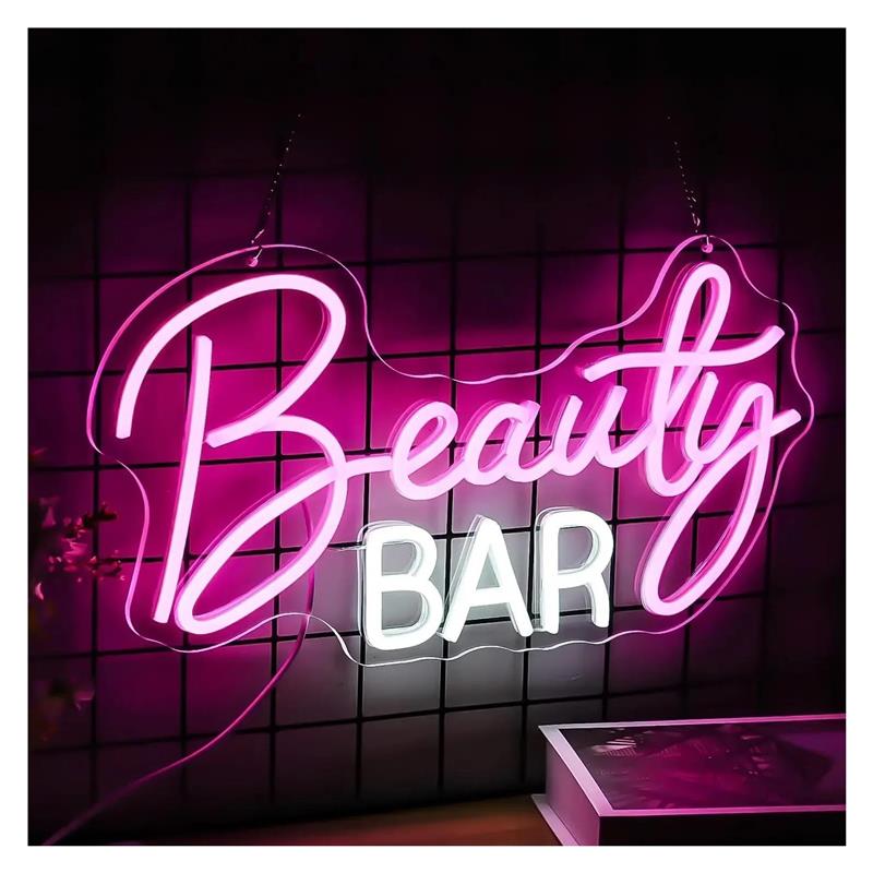 Beauty Bar Neonschild, dimmbar – Beauty Makeup Bar Bewertung und Preis