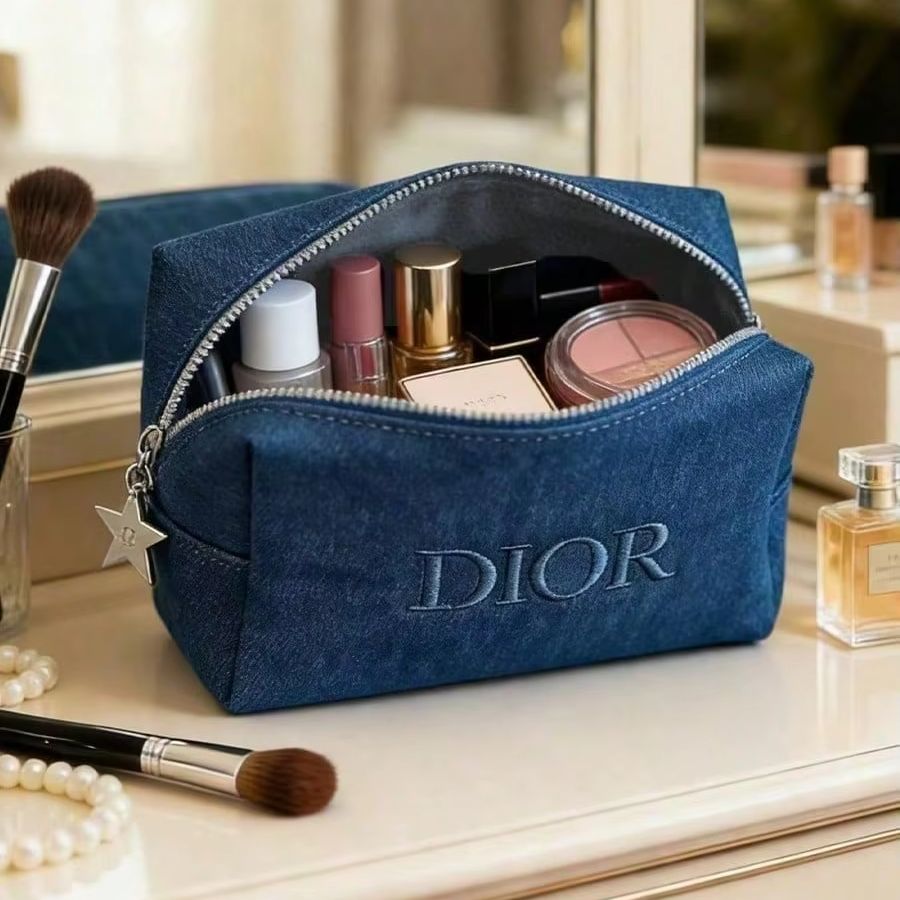 Dior Dark Denim Kosmetiktasche – Beauty Makeup Dior Bewertung und Preis