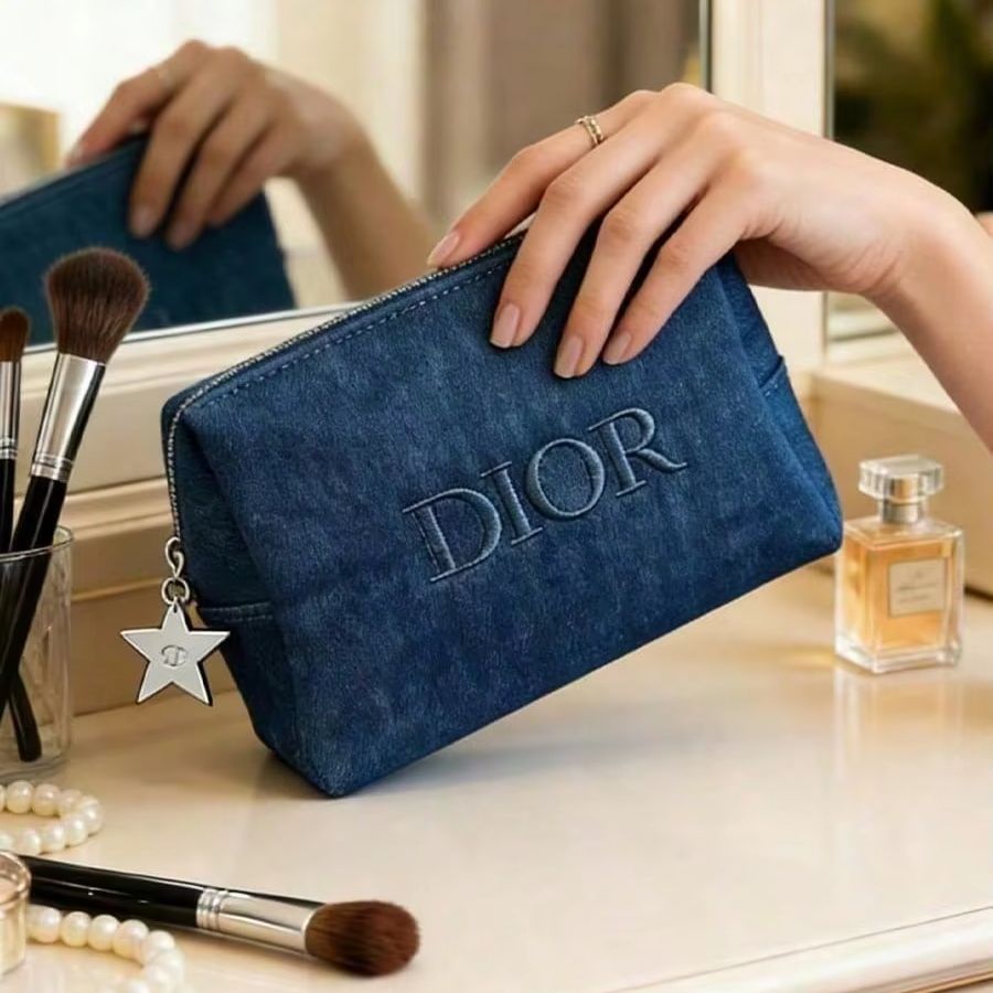 Dior Dark Denim Kosmetiktasche – Beauty Makeup Dior Bewertung und Preis