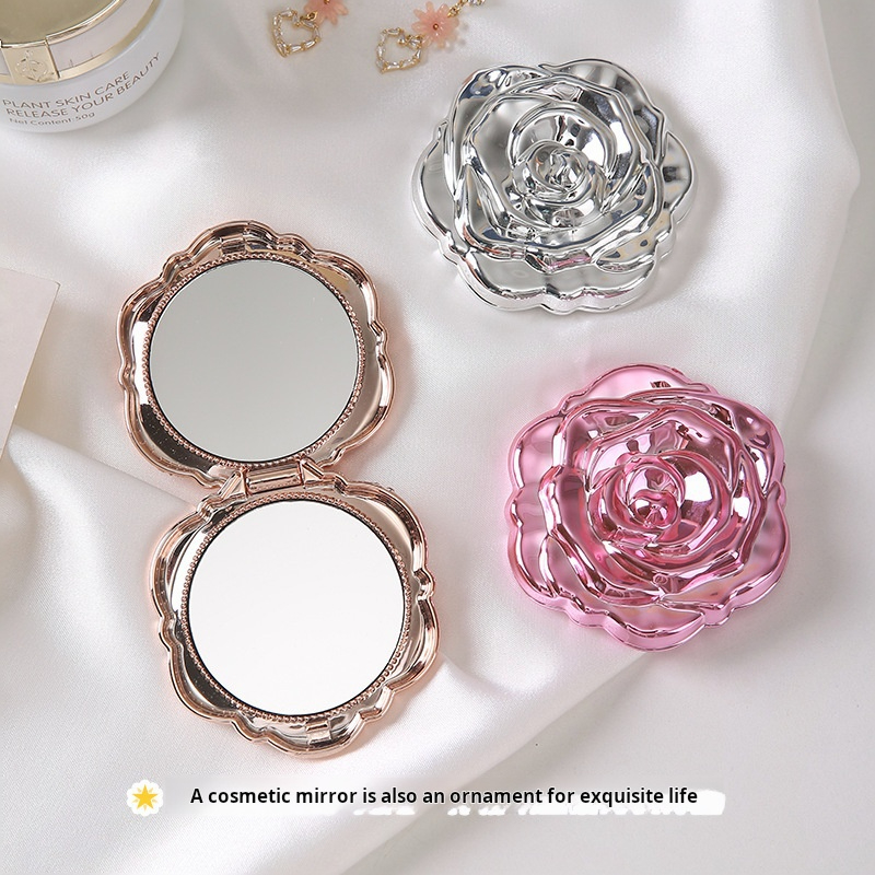 1PC Tragbare Mini Spiegel Retr – Beauty Rose Makeup Bewertung und Preis