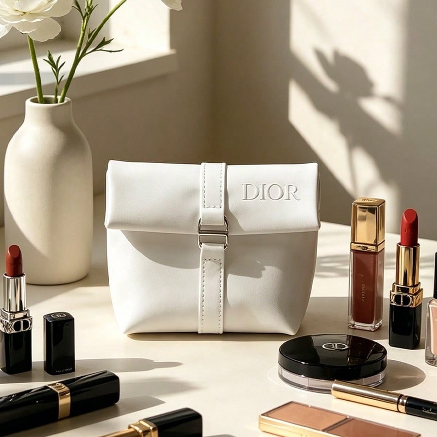Dior's Bag Weiße Kosmetiktasch – Beauty Makeup Dior Bewertung und Preis