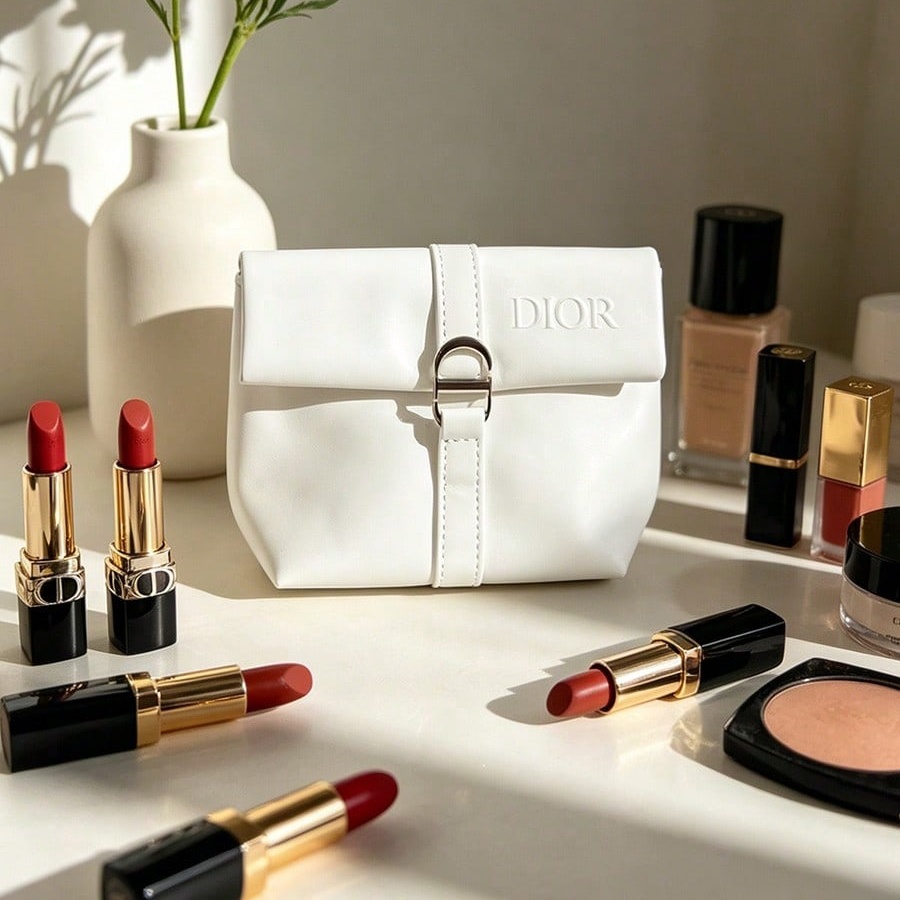 Dior's Bag Weiße Kosmetiktasch – Beauty Makeup Dior Bewertung und Preis