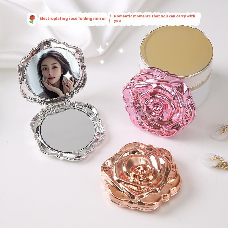 1PCS Tragbare Mini Spiegel Ret – Beauty Rose Makeup Bewertung und Preis