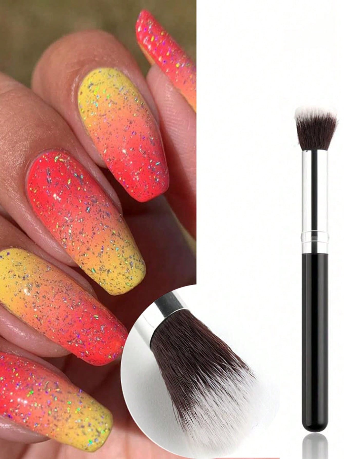 2Pcs Ombre Nail art Pinsel Set – Beauty Makeup Background Bewertung und Preis