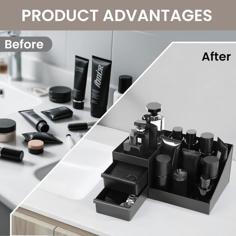 Schwarzer Hautpflege-Organizer – Beauty Kiss Makeup Bewertung und Preis